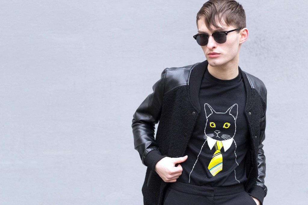 Katzen T-Shirt - Fashion Blog Für Männer - MISTER MATTHEW -