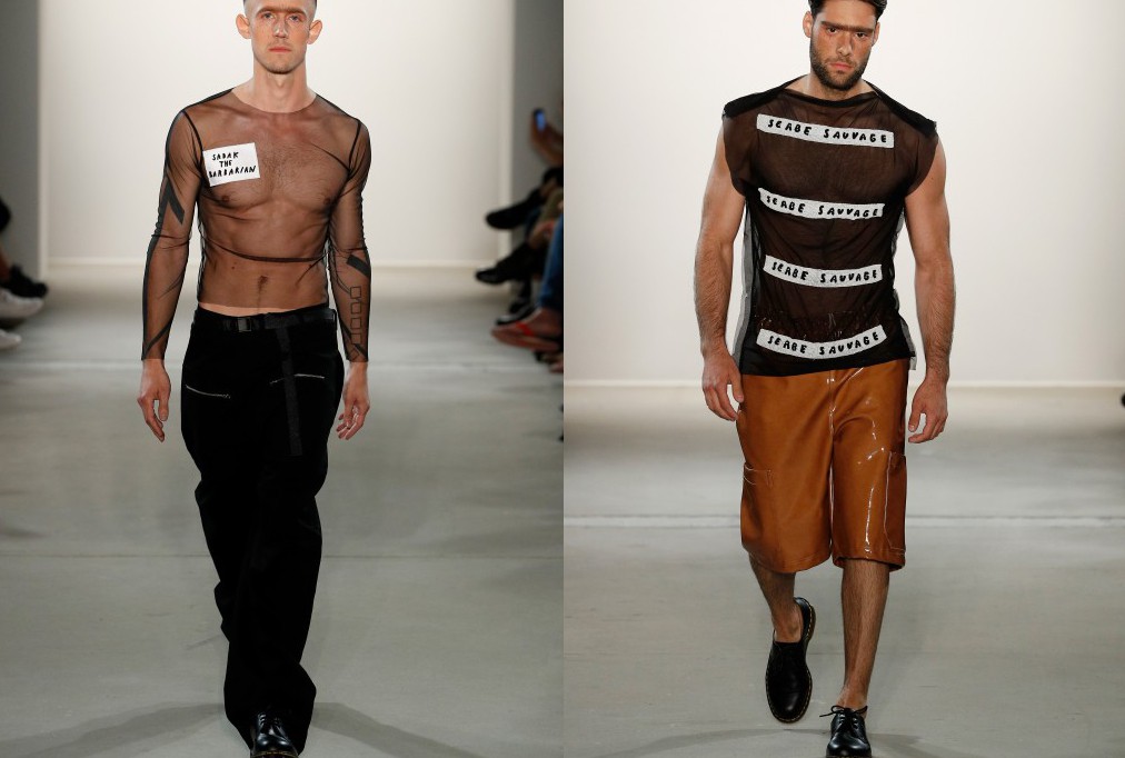Männer Mode Trends 2018 Transparenz als Trend Sadak Runway Fashion Week Berlin