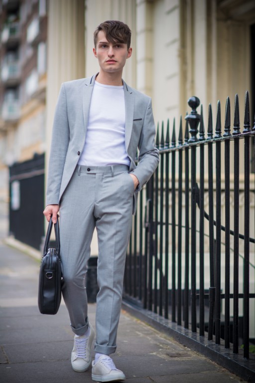 grauer Anzug für Männer Fashion Blog Mister Matthew 2