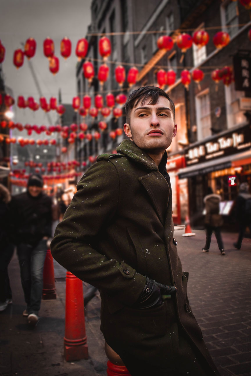 10 Dinge die man in London tun sollte Chinatown Fashion Blog für Männer Mister Matthew Military Mantel 2