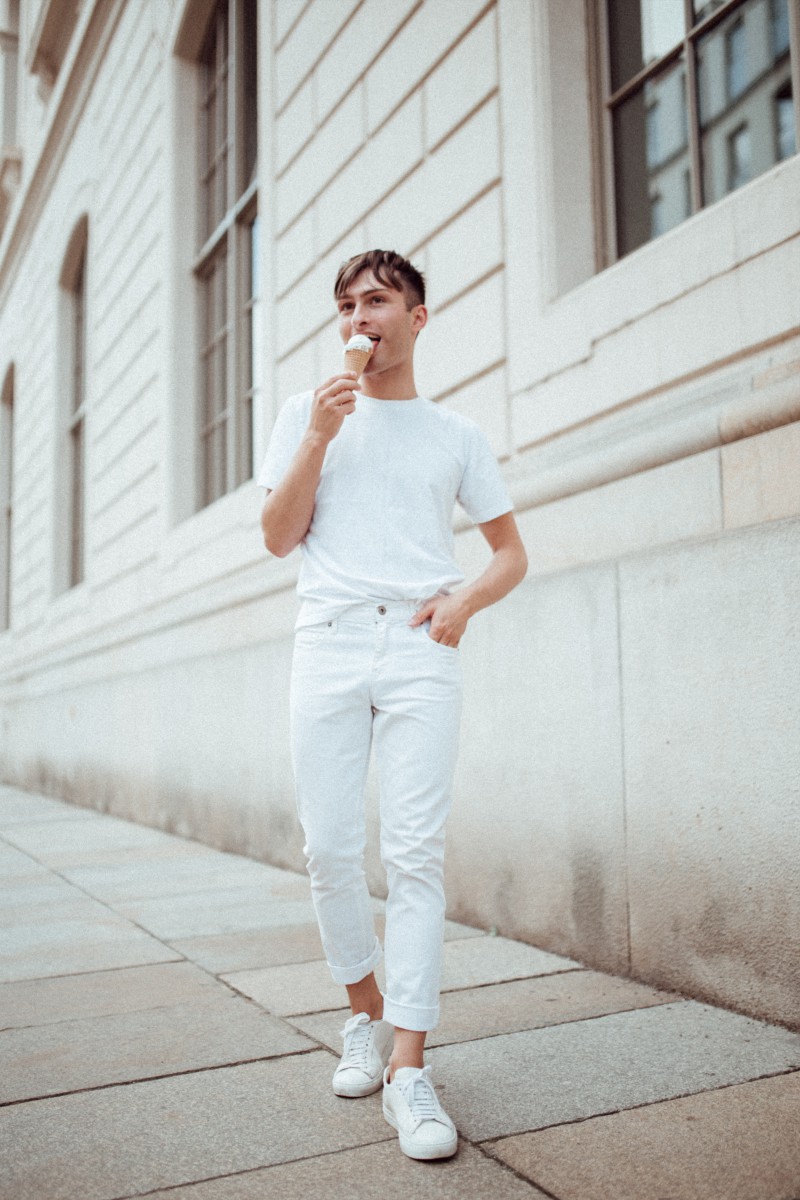 All White Look | weiße Kleidung | Outfit für Männer | Fashion Blog | Mister Matthew 2
