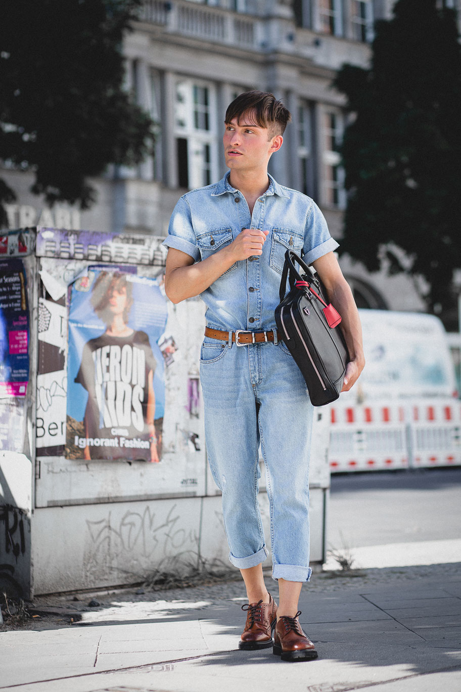 Denim Jumpsuit Männer | Streetstyle Look Berlin Fashion Week | Mister Matthew 4