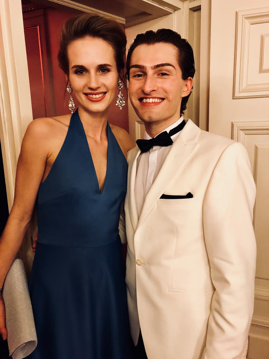 Kristina Ballova und Mister Matthew auf dem Semperopern Ball 2019