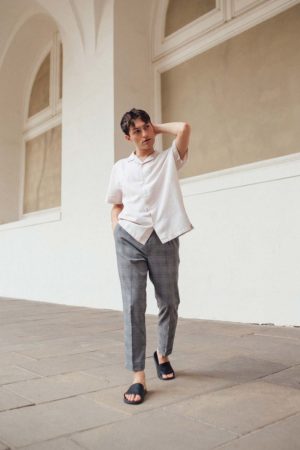 Sommerliches Leinen-Outfit für Männer. Sommerliches Leinen-Outfit für Männer.