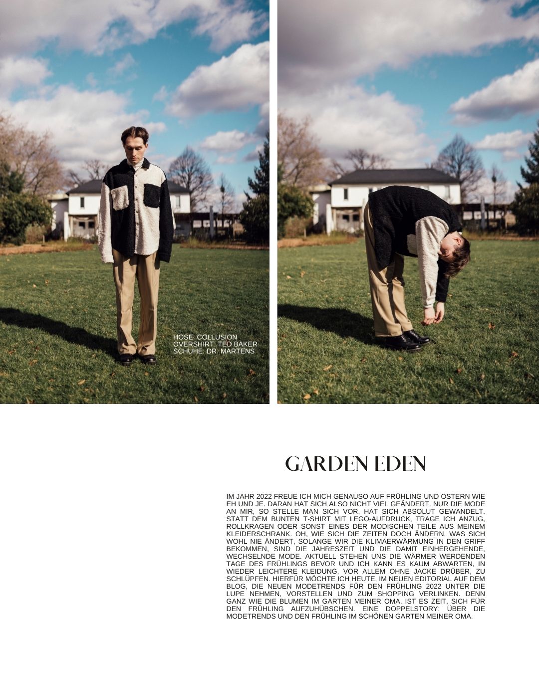 Garden Eden Editorial Fashion Trends Spring 2022.