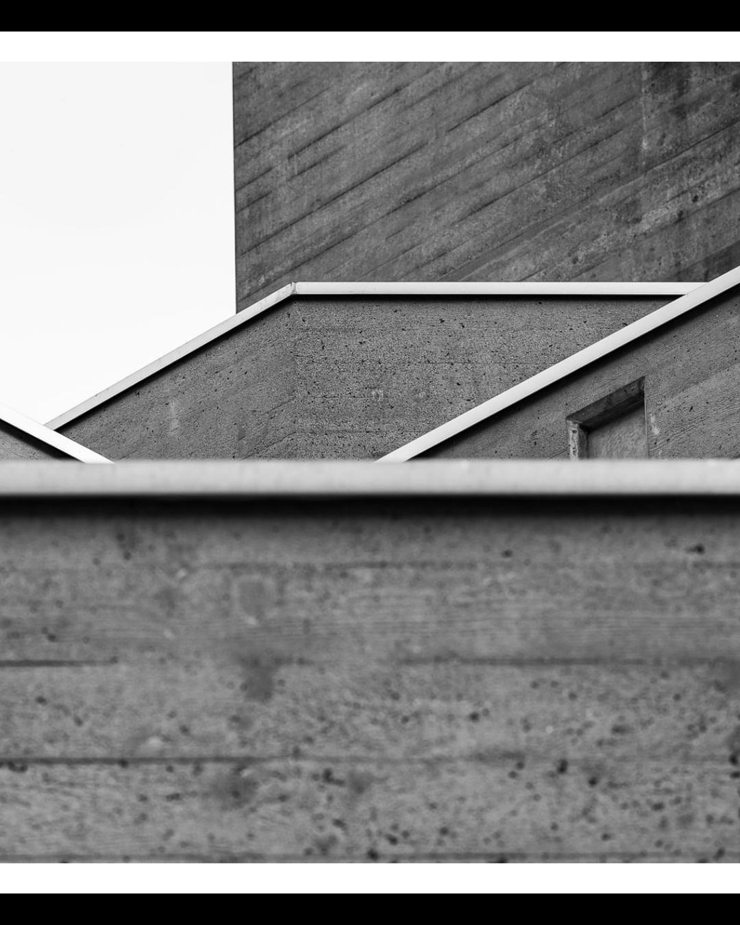 Beton Haus im Bauhaus-Look, minimalistisch gehalten.