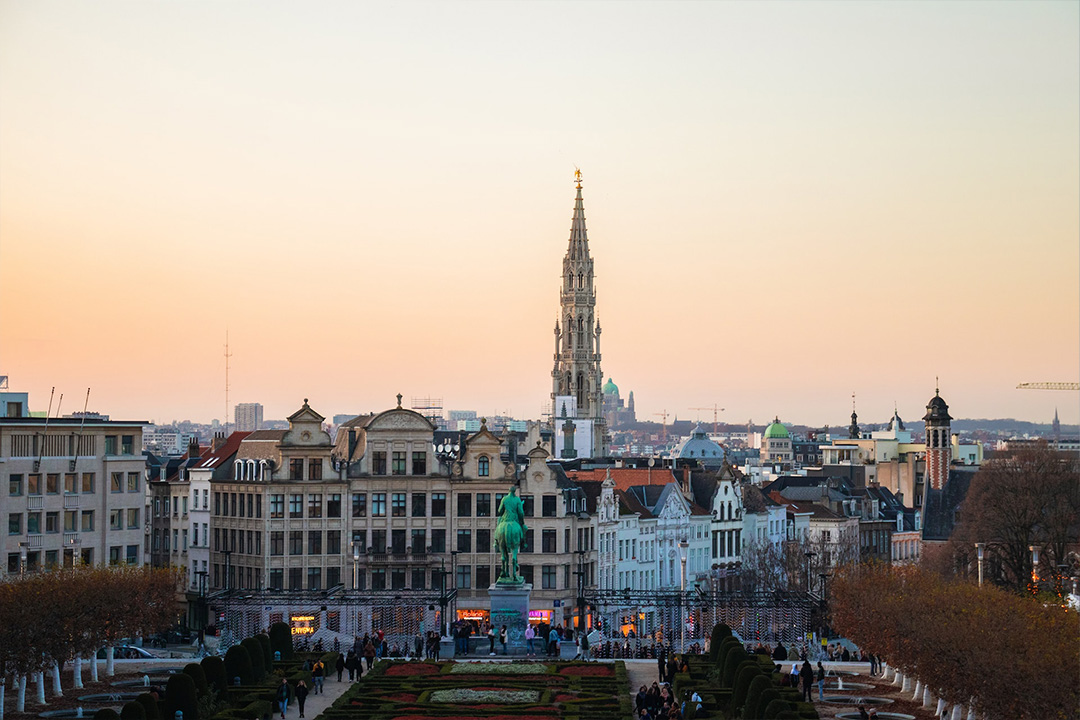 Stadtansicht von Brüssel in Belgien
