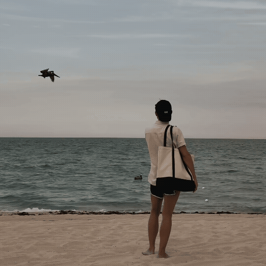 Am Strand von Miami Beach mit dem South Pointe Park Pier